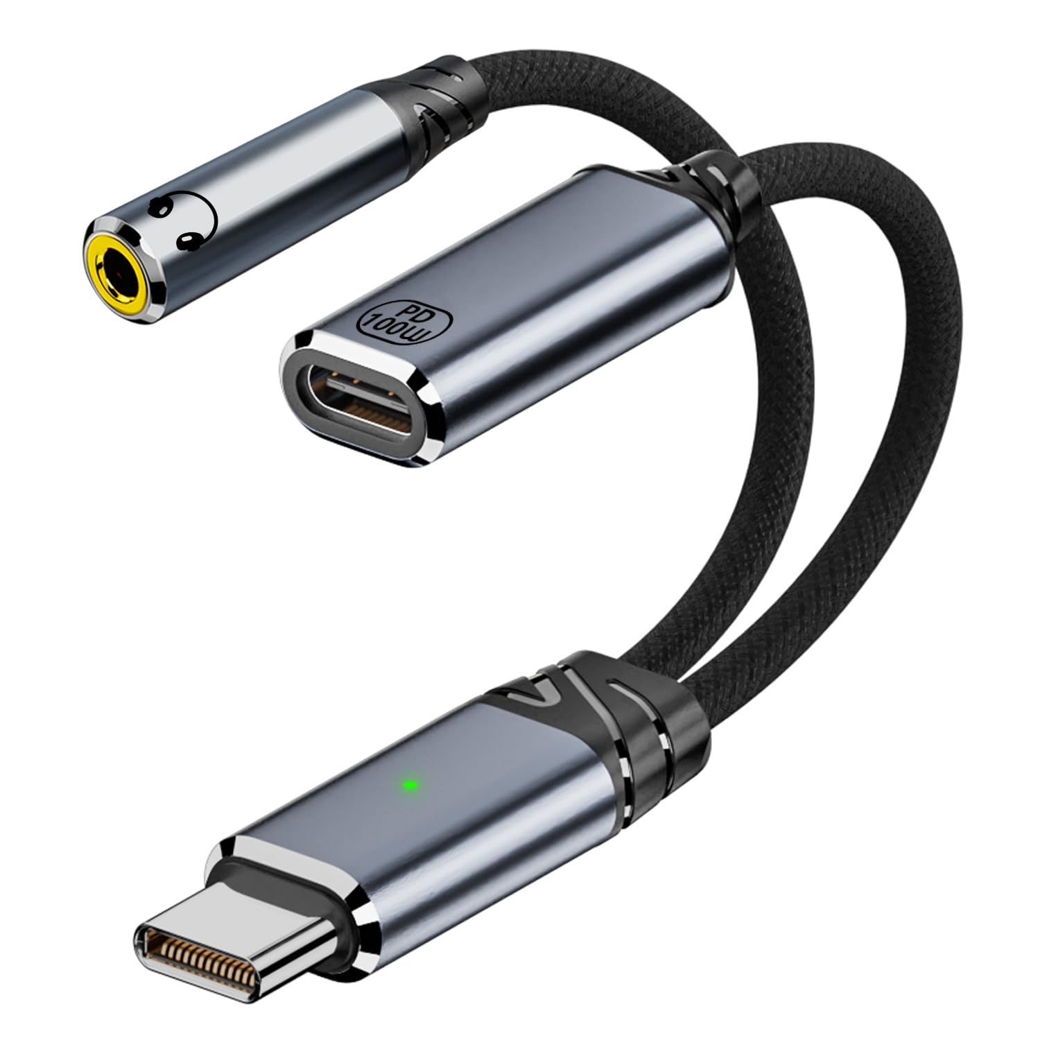 Verilux® USB C to 3.5mm Headphone and Charger Adapter, 2-in-1 USB Type-C to Aux Audio Verilux® USB C to 3.5mm Headphone and Charger Adapter, 2-in-1 USB Type-C to Aux Audio